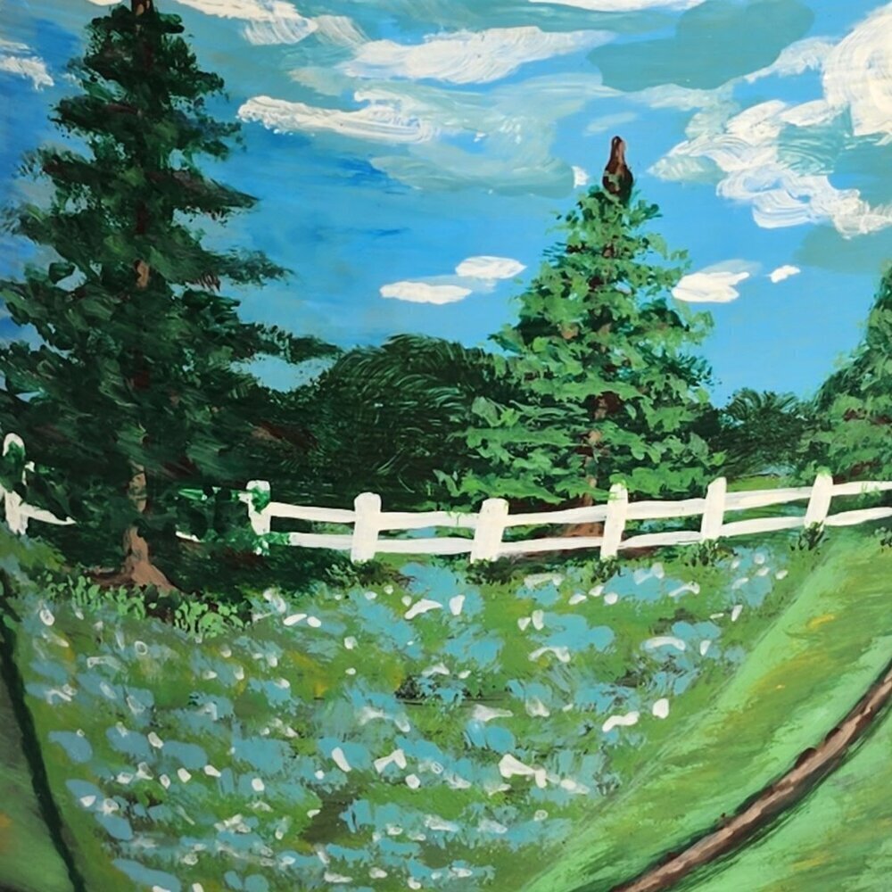Hand Painted Vintage Metal Oil Can Farm Scene John Deere Tractor Route 66 Art - Picture 11 of 12